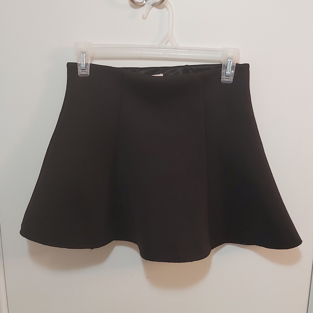 🤯 2/$15 Forever 21 Skater Black Skirt Size Small (S)